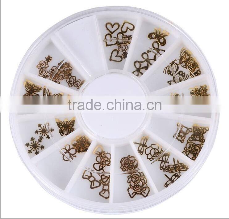 Professional Nail Beauty Art Mix Studs 3D Design Decoration DIY Beauty Stickers Square Punk Rivet Metal Plate