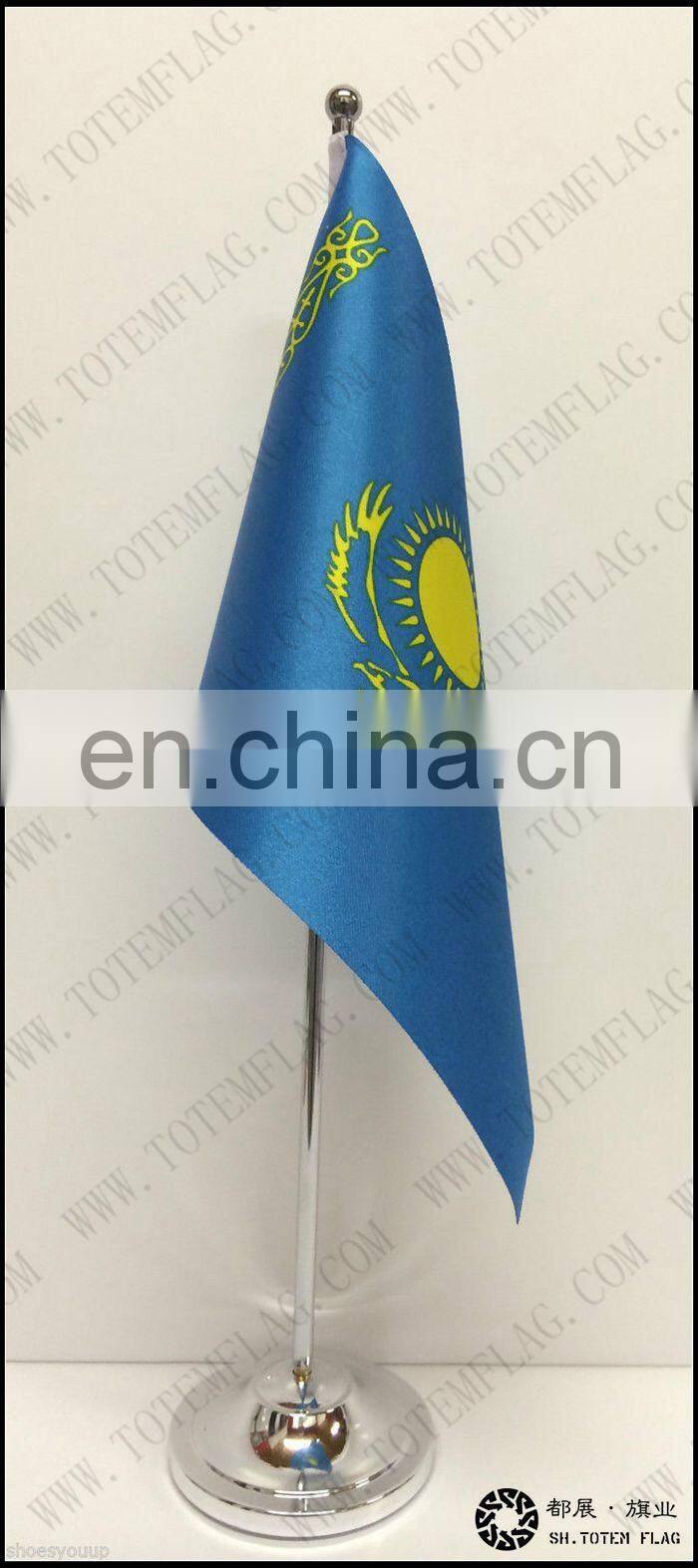 Kazakhstan Table Flag , Kazakhstan Desk Flag