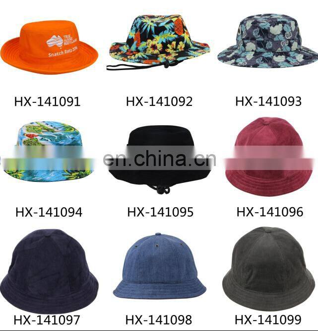Solid Color High Quality Custom Fishing Hat Folding Sun Hat