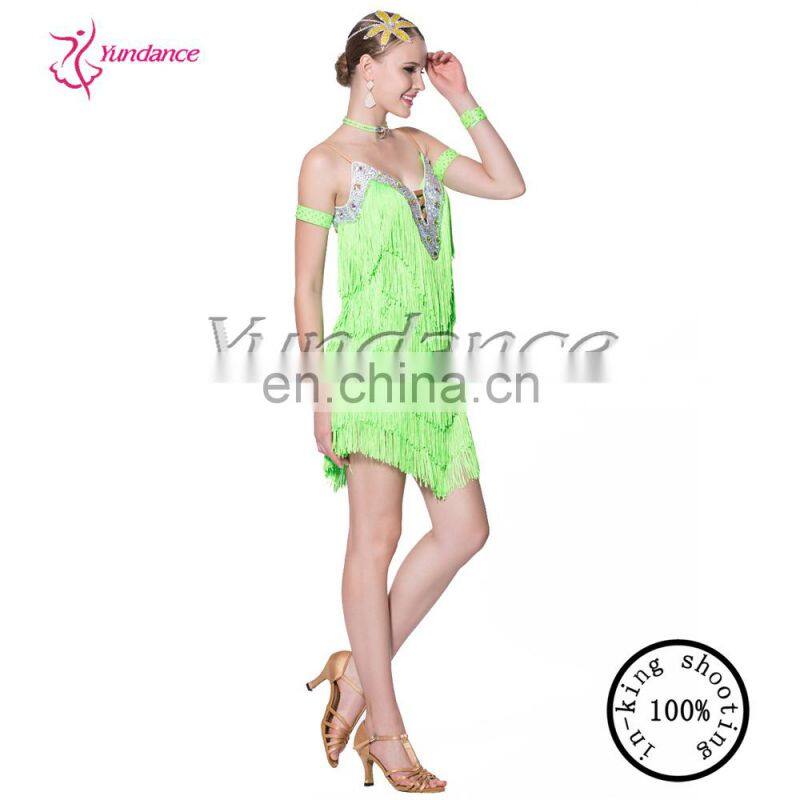 2016 Hot Latin Bar Fashion Latin Dance Dress L-14125