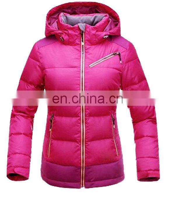 oem woman outdoor best quality jakcet feather down fill