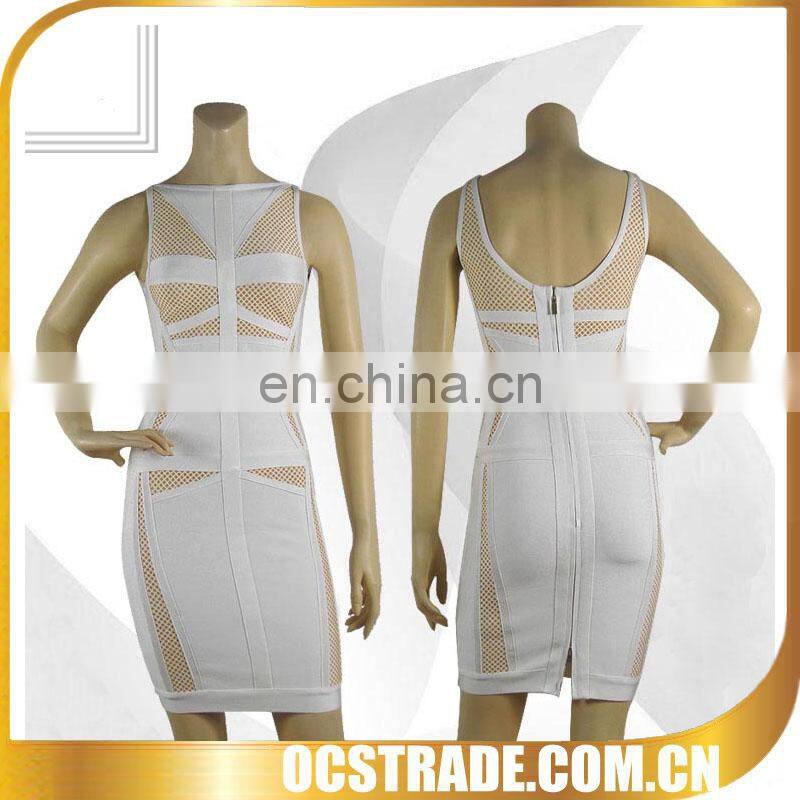 new designed see-through evening sequins dress