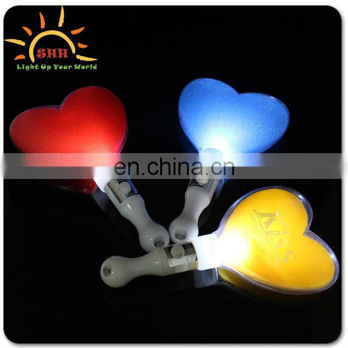 Heart Shaped Plastic LED Glitter Fairy Wand