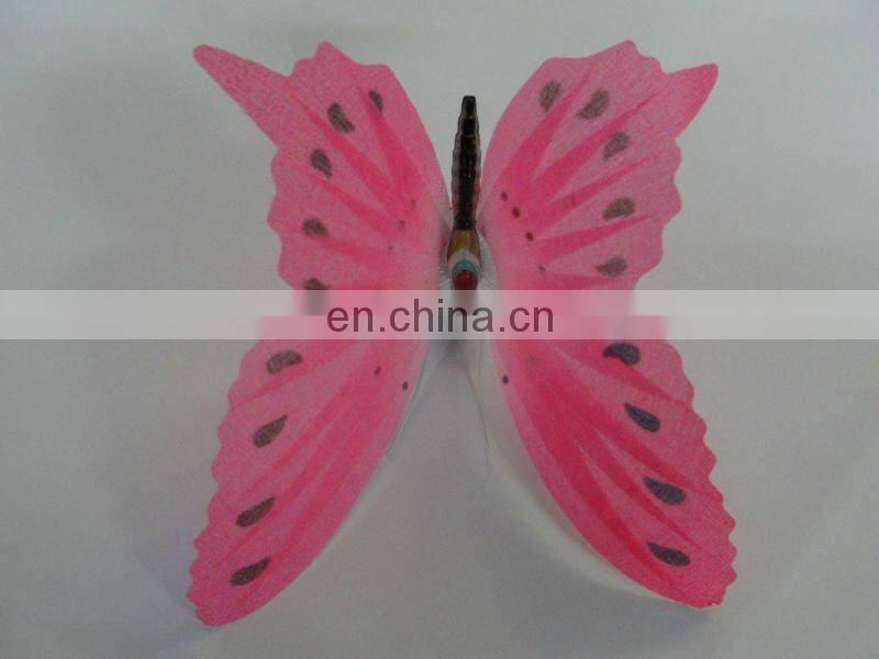 Christmas items beautiful LED flashing optical fiber butterfly