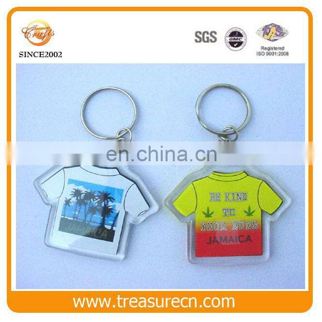 Custom BSCI Design 2D/3D Acrylic Plastic Photo Insert Cheap Keychain