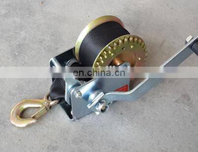 US Model Small Hand Winch 600lb With Black Strap