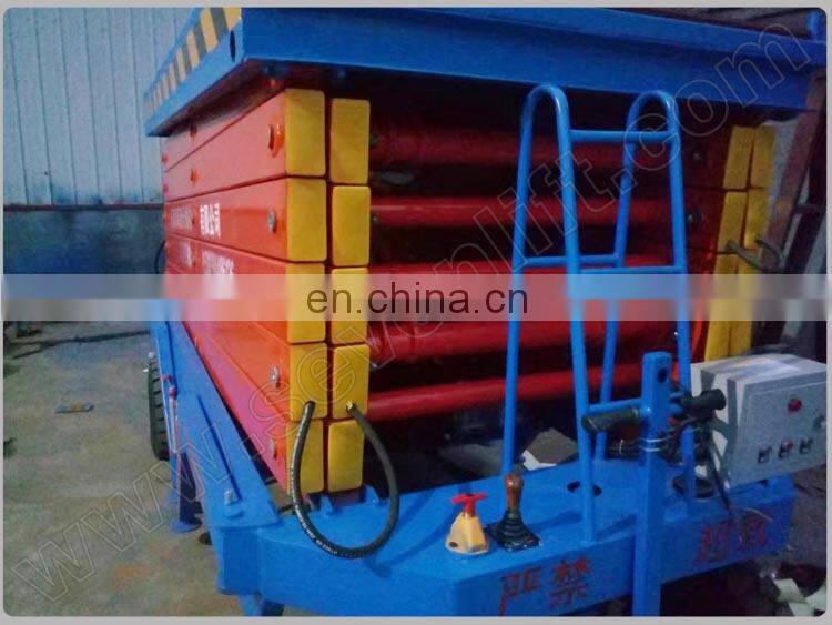 7LSJY Shandong SevenLift scissor screw hydraulic jack high working table lift