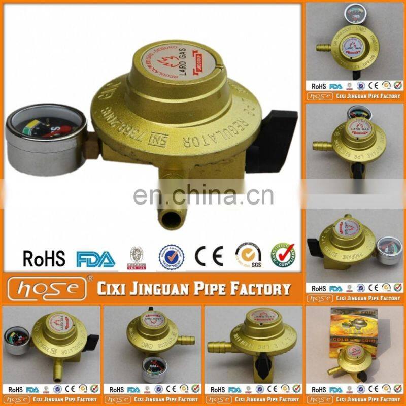 Kenya Ghana Cheap Good Quality 8mm 20mm Silver LPG Gas Cylinder Regulator LPG Gas Valve Regulator LPG Gas Regulator With Meter