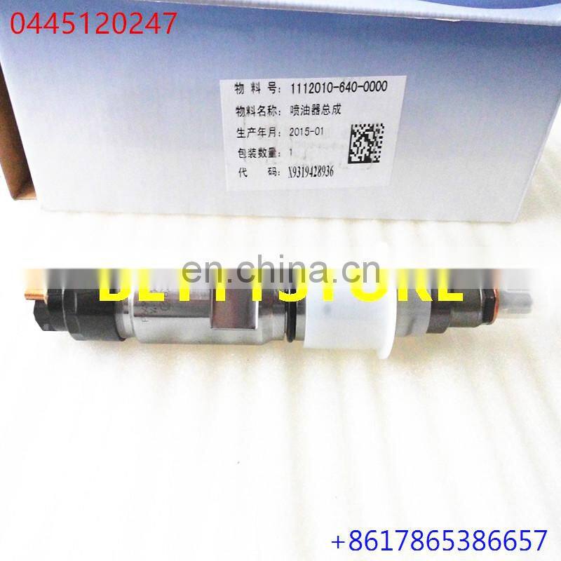 Original common rail injector 0445120247 for xichai 1112010-640-0000
