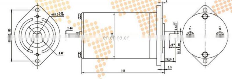 CE certified hydraulic 12v dc motor 800w