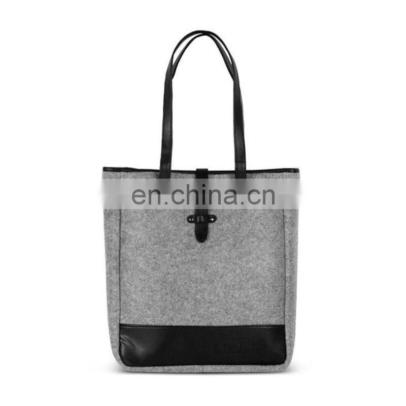 Fashionable customization ladies portable large felt tote bags