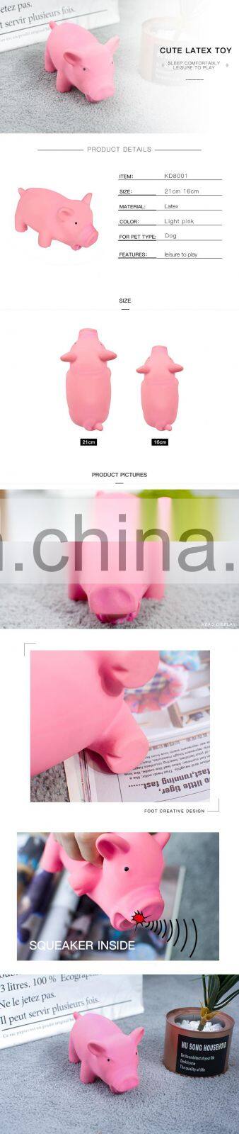Silicone Soft Squeaky Squeak Chew Pig Latex Pet Rubber Dog Toys
