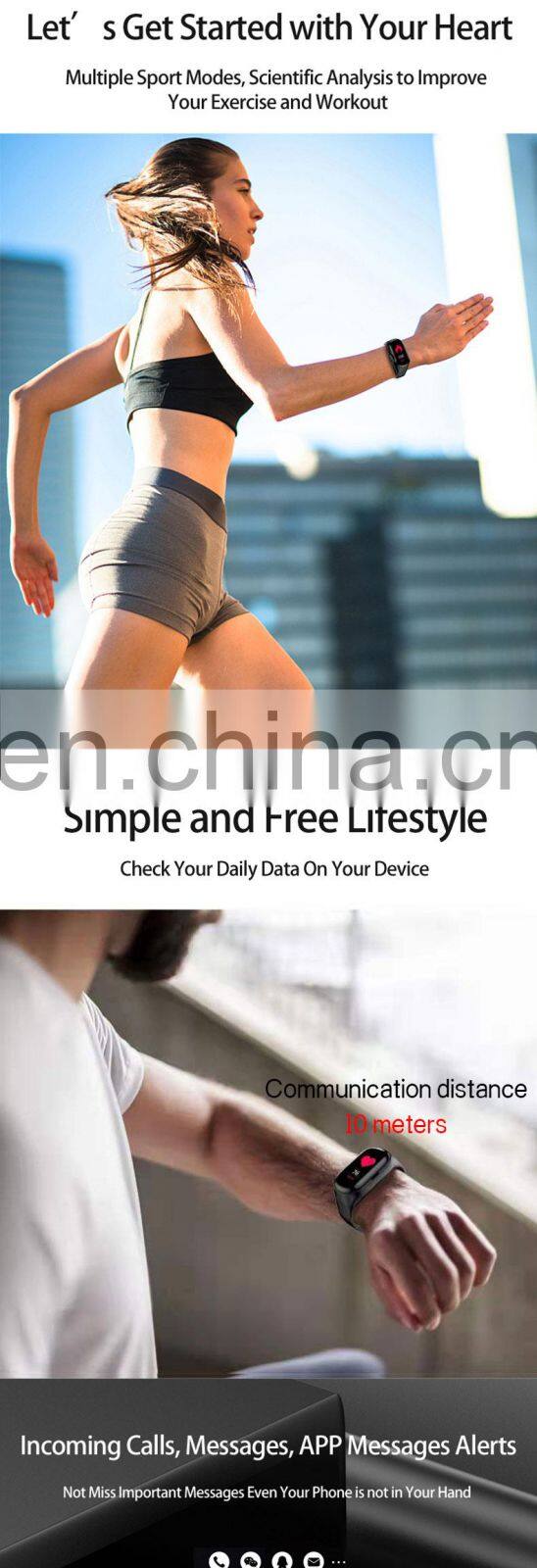 Smart Watch Water Proof Mens Custom Oem Android Sport Bracelet Latest 2019 Shenzhen Wholesale Hybrid Smart Watch 2 In 1