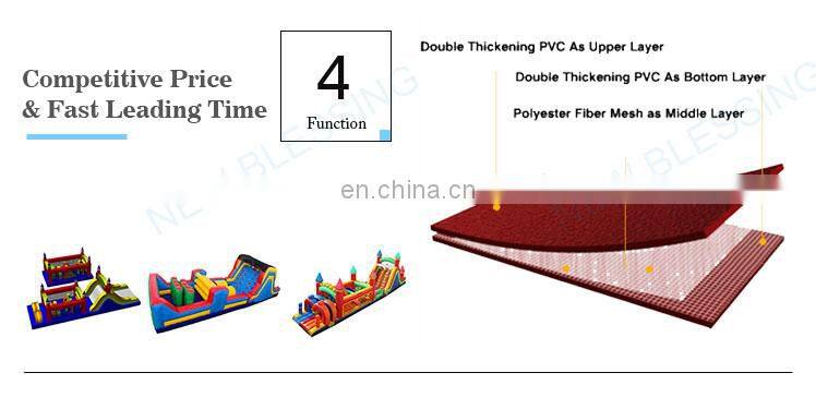 Custom inflatable obstacle climbing hill race for sale,inflatable obstacle course kids custom sport game