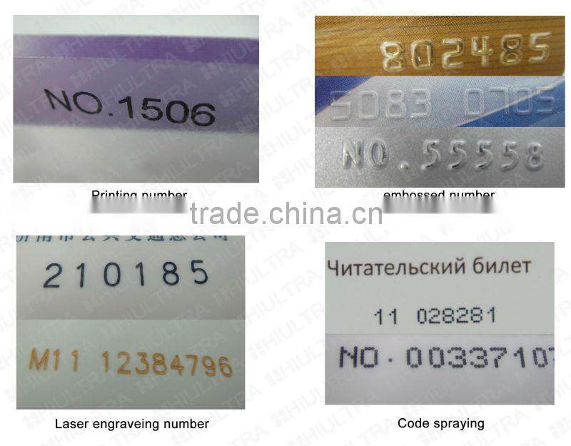 Waterproof pvc printing cards with foil silver/gold