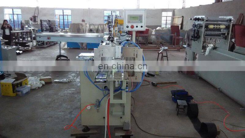 Semi automatic handkerchief paper tissue bags packaging machine