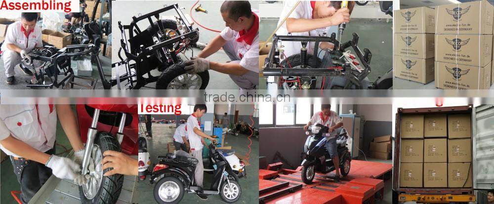 China made 1000w 48v electric cargo tricycle for elderly