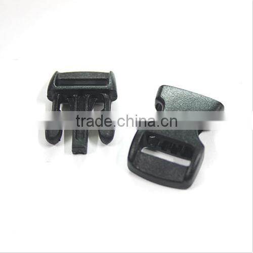 100 pcs 3/8" Contoured Curved Side Release Plastic Buckle for Paracord Bracelet