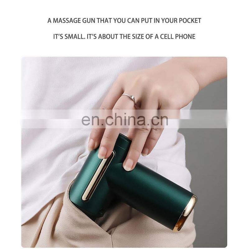2021 New Design Brushless mini Massager  Low Sound Vibration Muscle Massage Gun