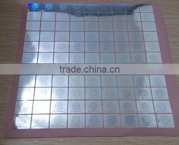 3.5*1.2cm silver background 3D glitter hologram