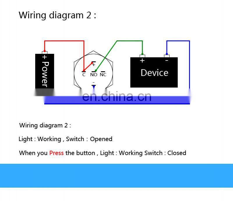 16mm  Customized Waterproof Car Styling LED Metal Car Switch Metal Pushb Button Switch Custom-made