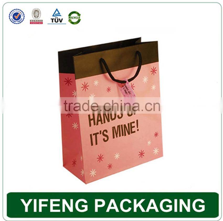 Made in china customized luxury design cheap paper shopping bag