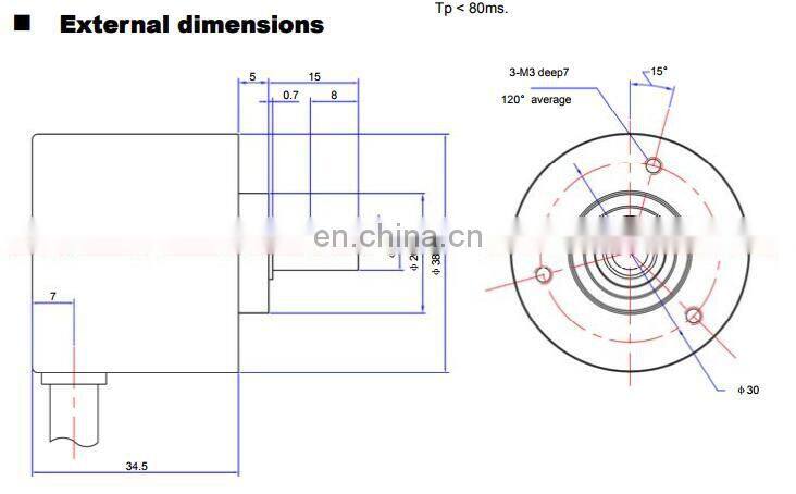 TRD-MA256N 256 resolution absolute encoder