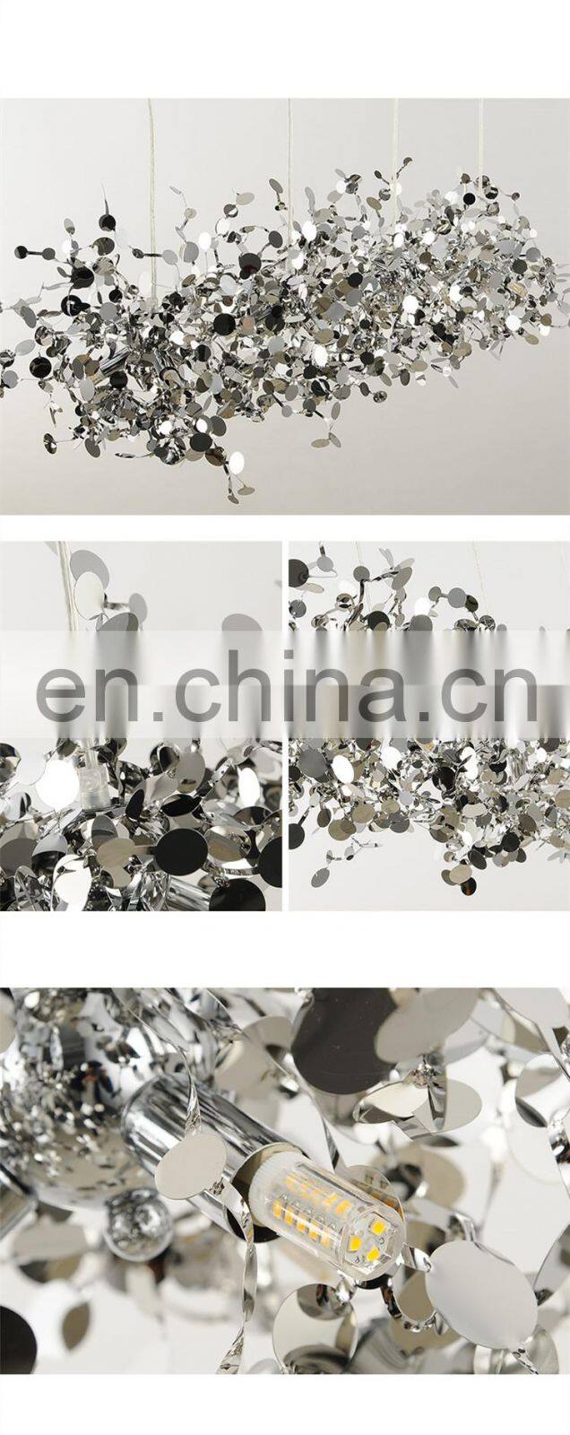 Indoor Dandelion Crystal Pendant Lights Luxury LED Gold Chandeliers Hanging Lamps