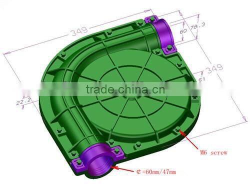 60mm Corner for pig feeding