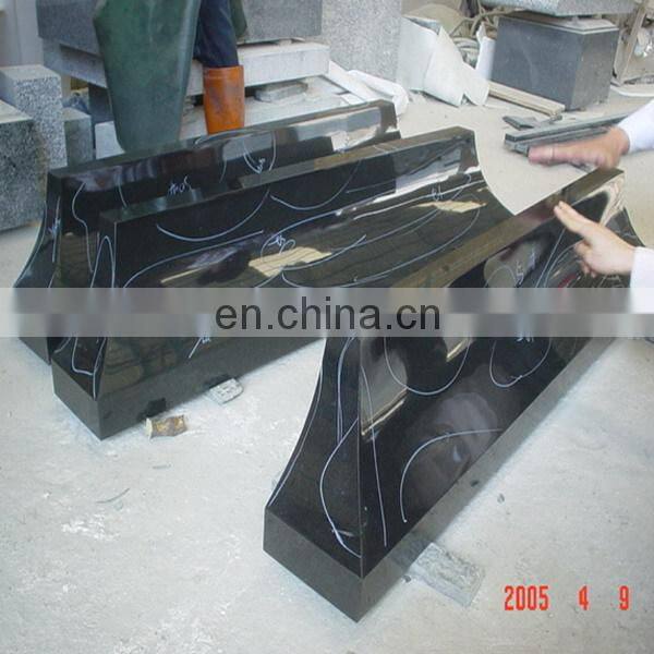 Grey granite stone window frames