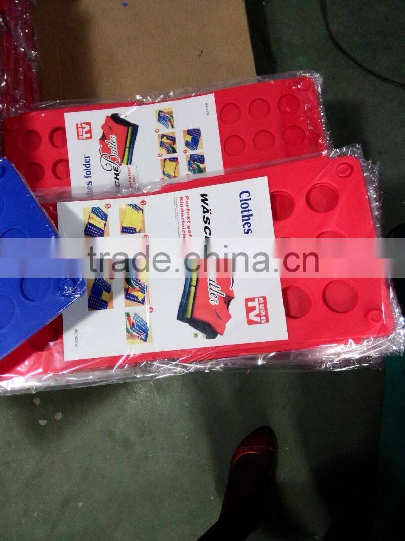Automatic magic plastic shirt folder/household laundry flip folding shirt folder/adult clothes folding board shirt folder