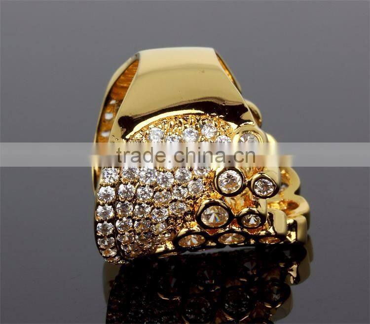 High Quality Fashion CZ Crown Shape Handmade Setting Luxury Ring Zircon Jewelry