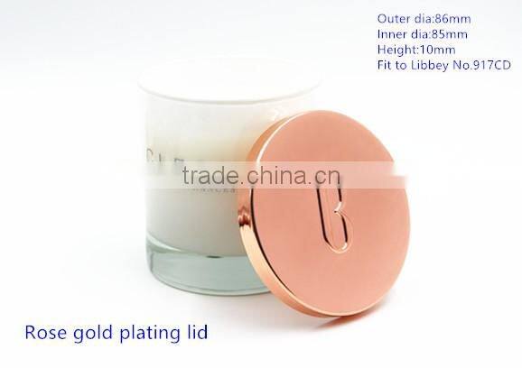 86mm Black nickle plating candle lid