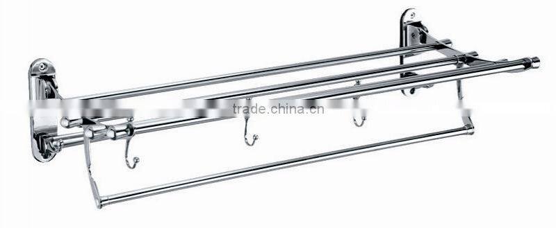 Stainless steel movable towel rack