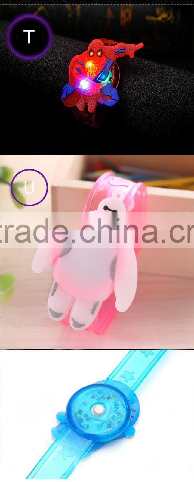 Hot Sell kids Gifts Cartoon Dolphin Design Flashes LED Flashing Bracelet