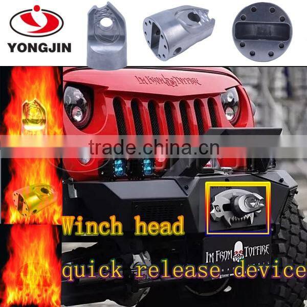Whole sale high quality aluminum rope guide for jeep wrangler offroad universal vehicals