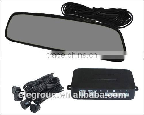 Good selling LED parking sensor system with 4 rear sensors and Bibi sound alarm from Shenzhen