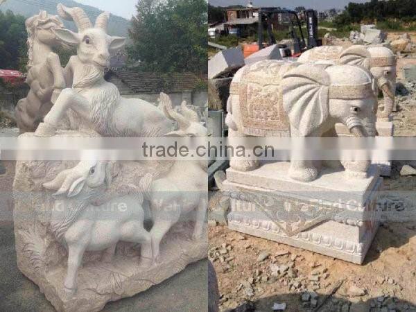 Stone Carving Thailand Style Elephant Sculpture Statue