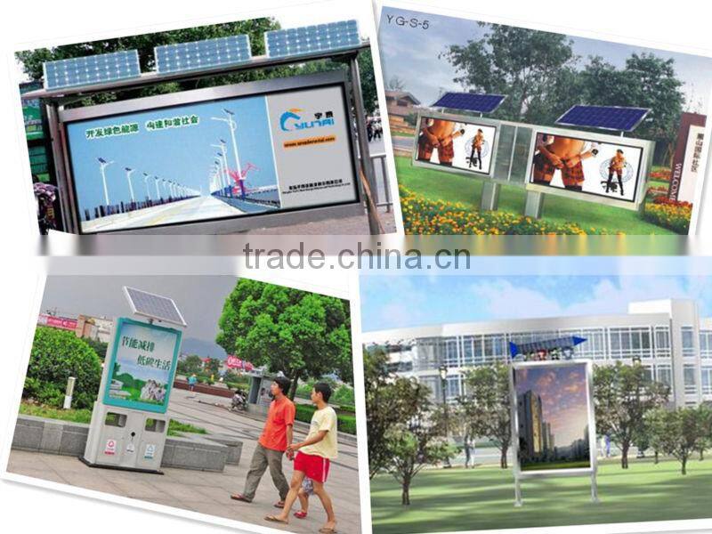 Double Sides Solar LED light box with long life time