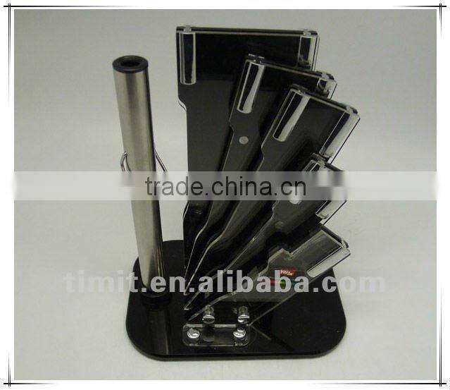 8pcs stainless steel solid handle good quality kitchen knife