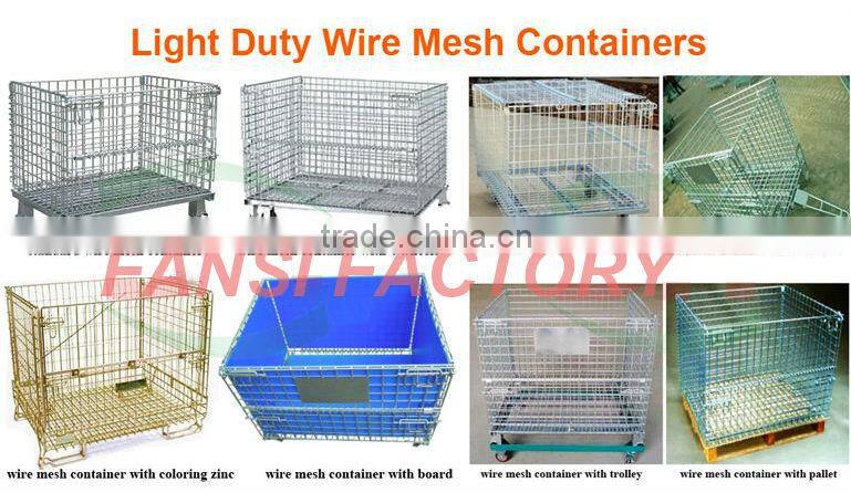 Alibaba supplier galvanized steel cage container