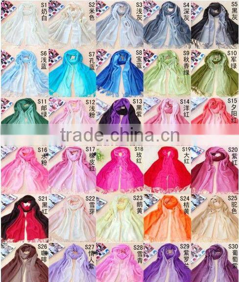 Hot-selling Cashmere Feel Two Tone Pashmina Acrylic Scarf
