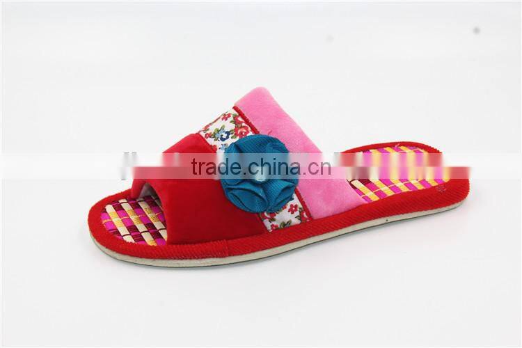 Flax slippers home indoor antiskid men and women natural bamboo rattan mat bottom cool summer slippers