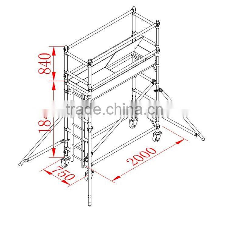 OEM all kinds of New Design high quality aluminum scaffolding for sale