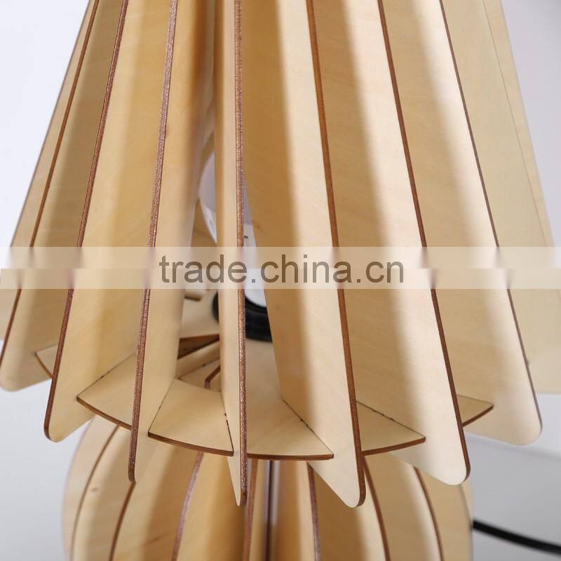 JK-879-12 Fashion style wooden table lamp classic lamps antique LED Wooden table Light