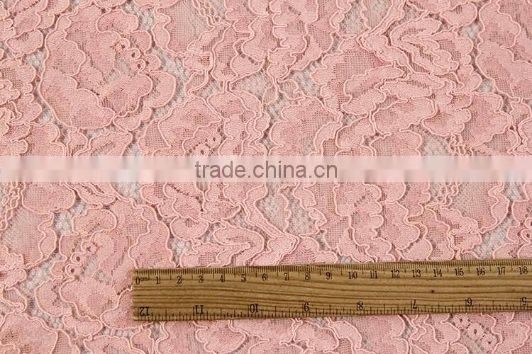 wholesale best sale cheap high quality pink cord organic cotton lace fabric buy online