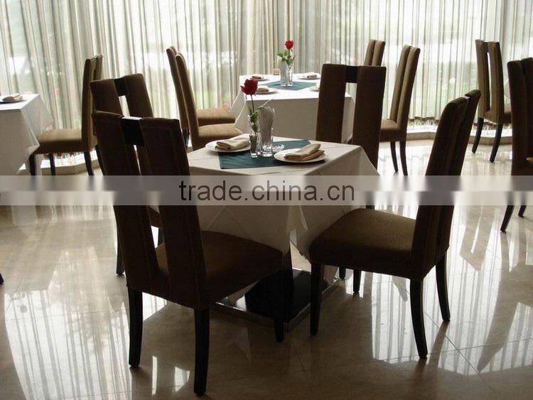 Square shape marble top restaurant table and wooden restaurant chair XT0780