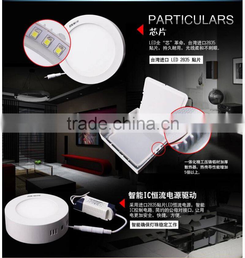 Surface Mounted LED Panel Light 6W 12W 18W 25W Downlight LED Ceiling Lamp