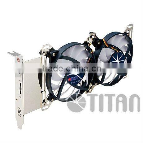 Overclocking universal gaming pc cpu fan pci slot 12V dc vga cooler