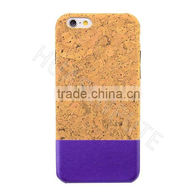 Real Wooden and PU Leather Back Cover Case For Apple iPhone 6s